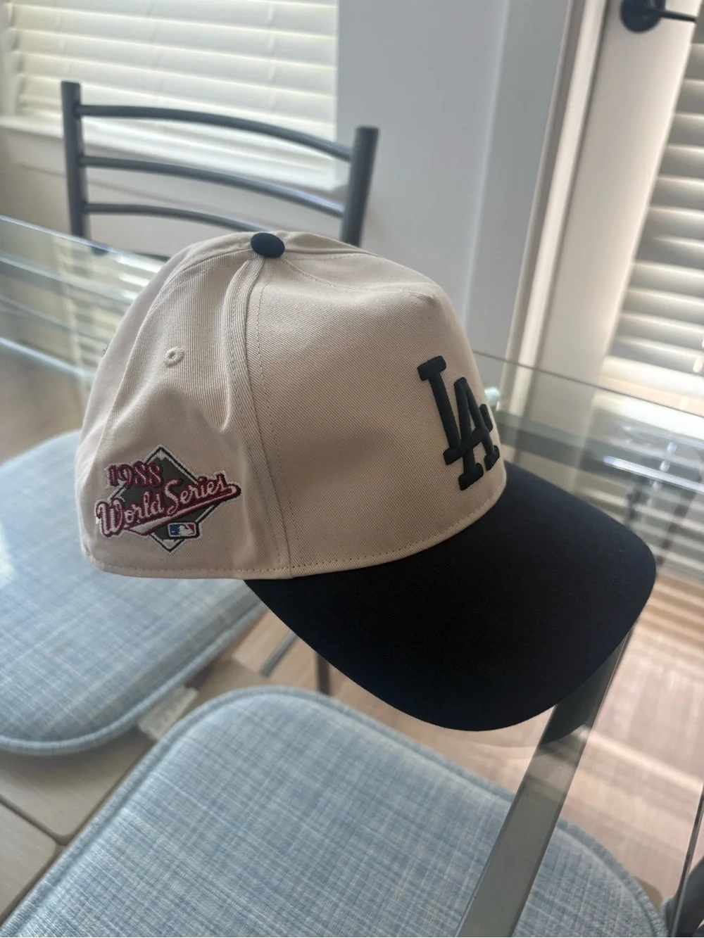 1988 World Series Two-Tone Cap - Cream & Black